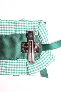 画像5: Snowdrop to Saint Maria / ギンガムチェックリボンヘッドドレス  緑Ｘ白 T-26-01-04-015-0-AC-SA-ZT