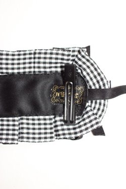 画像5: Snowdrop to Saint Maria / ギンガムチェックリボンヘッドドレス  黒Ｘ白 T-26-01-04-018-0-AC-SA-ZT