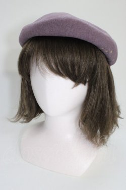 画像1: axes femme / 冬の星座刺繍ベレー  紫 T-26-01-04-020-AX-AC-SA-ZT