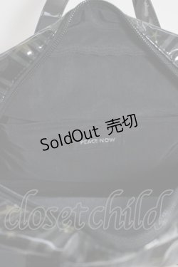 画像5: PEACE NOW / ストライプ柄ハンドバッグ  黒ＸグレーＸ黄色 T-26-01-04-002-PU-BG-SA-ZT