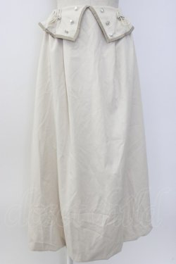 画像1: axes femme / 衿デザインスカート  アイボリ T-26-01-08-005-AX-SK-IG-ZT