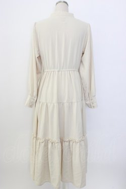 画像2: F&A / フロントピンタックロングティアードワンピース  アイボリー T-26-01-08-003-LO-OP-SA-ZT