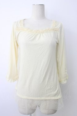 画像1: axes femme / ストラップ付きインナープルオーバー  アイボリー T-26-01-09-003-AX-TO-SA-ZT