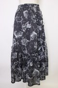 axes femme NOSTALGIE / 星座柄スカート M ブラック T-26-01-09-025-AX-SK-SA-ZT