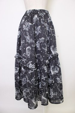 画像2: axes femme NOSTALGIE / 星座柄スカート M ブラック T-26-01-09-025-AX-SK-SA-ZT