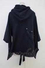 画像2: Favorite / マリンの和洋折衷袖パーカー  ネイビーＸミント T-26-01-09-028-LO-TO-SA-ZT568 (2)