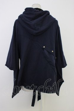 画像2: Favorite / マリンの和洋折衷袖パーカー  ネイビーＸミント T-26-01-09-028-LO-TO-SA-ZT