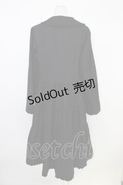 画像2: PINK HOUSE / 襟付きロングティアードコート  黒 T-26-01-09-030-LO-CO-SA-ZT