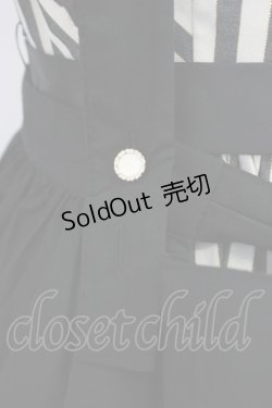 画像3: 仲夏物語 / 薔薇スペード刺繍ストライプワンピースセット S アイボリーＸ黒 T-26-01-09-031-EL-OP-SA-ZT