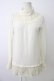 画像1: axes femme / ハイネック裾レースプルオーバー  アイボリー T-26-01-09-004-AX-TO-SA-ZT (1)