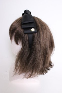 画像2: m petit by misako / NINA'sコラボ AM*NIリボンカチューシャ  黒 T-26-01-09-034-LO-AC-SA-ZT