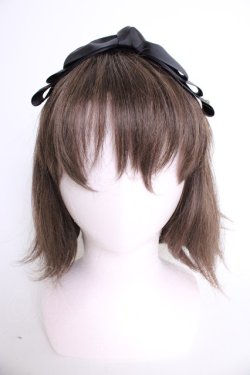 画像4: m petit by misako / NINA'sコラボ AM*NIリボンカチューシャ  黒 T-26-01-09-034-LO-AC-SA-ZT