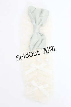 画像3: Mademoiselle Pearl（海外ロリータブランド） / 鈴蘭リボンヘッドドレス  アイボリーＸグリーン T-26-01-09-035-0-AC-SA-ZT434F005