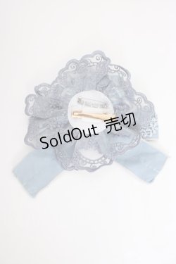 画像3: ZJ STORY / ローズリボンキャノティエクリップ  サックス T-26-01-09-036-0-AC-SA-ZT