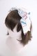 画像1: LOLITAその他(お買取対象外) / 総柄リボンクリップ  アイボリーＸ青Ｘ赤 T-26-01-09-037-LO-ZA-SA-ZT (1)