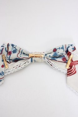 画像4: LOLITAその他(お買取対象外) / 総柄リボンクリップ  アイボリーＸ青Ｘ赤 T-26-01-09-037-LO-ZA-SA-ZT