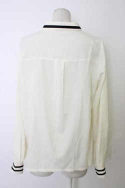 画像2: axes femme / ミリタリー風ブラウス L ホワイト T-26-01-09-001-AX-BL-SA-ZT