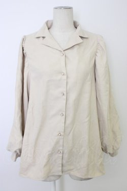 画像1: axes femme / コーデュロイブラウス  ベージュ T-26-01-09-009-AX-BL-SA-ZT