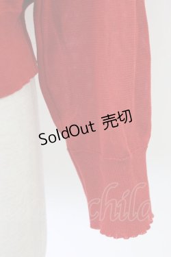 画像4: Jane Marple Dans Le Salon / リボンタイ付きカーディガン M レッド T-26-01-09-013-JM-TO-SA-ZT