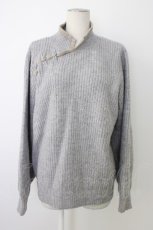 画像1: axes femme / チャイナ風メランジニット  ラベンダー T-26-01-09-017-AX-TO-SA-ZT568 (1)