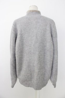 画像2: axes femme / チャイナ風メランジニット  ラベンダー T-26-01-09-017-AX-TO-SA-ZT