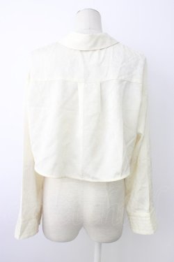 画像2: axes femme / チャイナ釦付ボレロ風ブラウス  キナリ T-26-01-09-002-AX-TO-SA-ZT