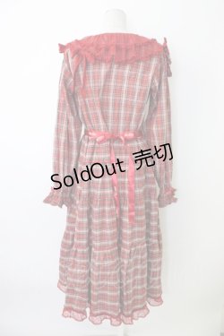 画像2: PINK HOUSE / PINK HOUSE×misako aoki チェックワンピース  レッド T-26-01-09-019-LO-OP-SA-ZT