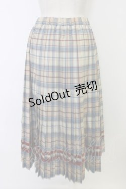 画像2: Jane Marple / チェックプリーツスカート M ベージュ T-26-01-09-022-JM-SK-SA-ZT