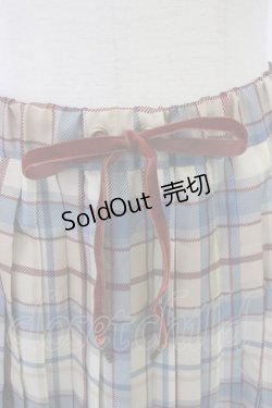 画像3: Jane Marple / チェックプリーツスカート M ベージュ T-26-01-09-022-JM-SK-SA-ZT