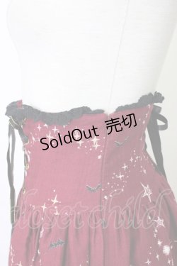 画像3: ALICE and the PIRATES / ゴーストタウンのメリィメイキング柄 スカート  エンジ T-26-01-09-023-PA-SK-SA-ZT568