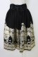 画像2: LIEF / サーカスプリントスカート  黒Ｘゴールド T-26-01-09-024-LO-SK-SA-ZT (2)