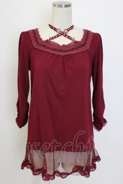 画像1: axes femme / ガーデンストラップインナー  ボルドー T-26-01-10-003-AX-TO-SA-ZT