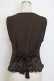 画像2: axes femme / レースアップベスト  ブラウン T-26-01-10-004-AX-TO-SA-ZT (2)