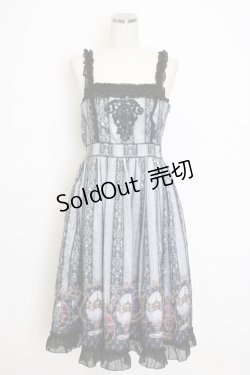 画像1: axes femme Kawaii / インペリアルイースターワンピース  黒 T-26-01-10-005-AX-OP-SA-ZH