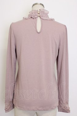 画像2: axes femme / ビジュー使いハイネックインナー  ピンク T-26-01-10-002-AX-TO-SA-ZT