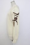 画像4: axes femme / 袖レースアップデザインニット  生成り T-26-01-13-003-AX-TO-SA-ZT531 (4)