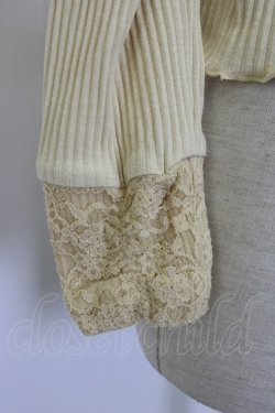 画像4: axes femme / モチーフレーステレコインナー  ライトイエロー T-26-01-13-004-AX-TO-IG-ZT