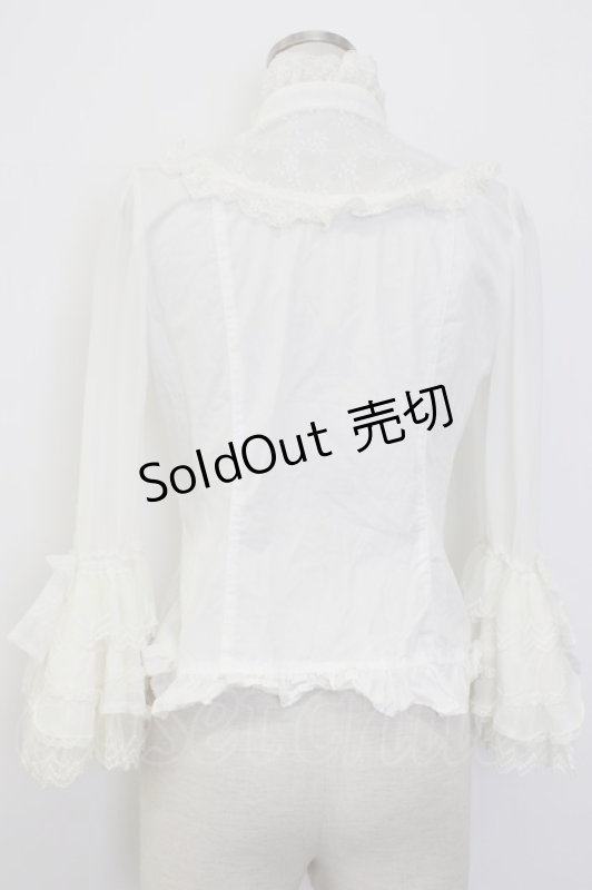 画像2: Angelic Pretty / Romantic Sweet Lacyブラウス  ホワイト T-26-01-13-001-AP-BL-SA-ZT531 (2)