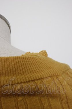 画像3: axes femme / Ｖネックニットプルオーバー  マスタード T-26-01-13-005-AX-TO-IG-ZT