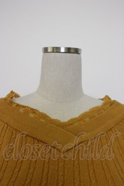 画像5: axes femme / Ｖネックニットプルオーバー  マスタード T-26-01-13-005-AX-TO-IG-ZT