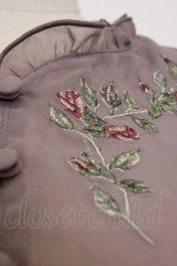画像3: an another angelus / ローズ刺繍シフォンワンピース  ラベンダー T-26-01-13-006-CA-OP-SA-ZT