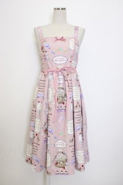 画像1: axes femme Kawaii / 10thアニバーサリージャンパースカート  ピンク T-26-01-13-008-AX-OP-SA-ZT