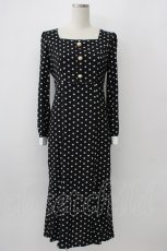画像1: evelyn / ドットマーメイドワンピース  ブラック T-26-01-13-010-LO-OP-SA-ZT531 (1)