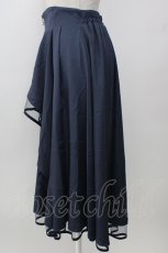画像4: axes femme / フロントジップイレヘムスカート  ネイビー T-26-01-13-013-AX-TO-SA-ZT531 (4)