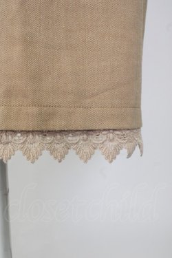 画像5: axes femme / 刺繍入りタイトスカート  ブラウン T-26-01-13-014-AX-SK-IG-ZT