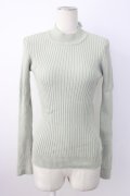 F&A / バックリボンリブニットプルオーバー  グリーン T-26-01-16-001-LO-TO-SA-ZT