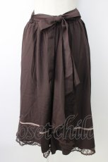 画像1: axes femme / マルチWAYフリルスカート  ダークブラウン T-26-01-16-024-AX-SK-SA-ZTK549 (1)