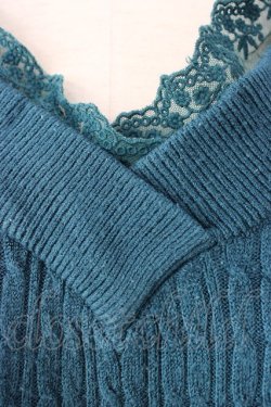 画像3: axes femme / Ｖネックニットプルオーバー  グリーン T-26-01-16-003-AX-TO-IG-ZT