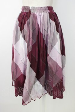 画像2: axes femme / 裾スカラップスカート  パープルけい T-26-01-16-028-AX-SK-IG-ZT