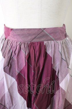 画像3: axes femme / 裾スカラップスカート  パープルけい T-26-01-16-028-AX-SK-IG-ZT